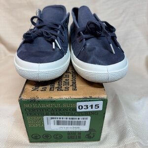 NIB Navy Canvas Sneakers with White Soles